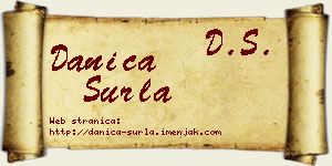 Danica Surla vizit kartica